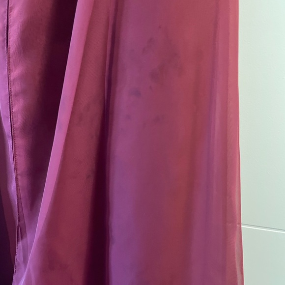 Wine Red Beaded Maxi Dress - Picture 3 of 5